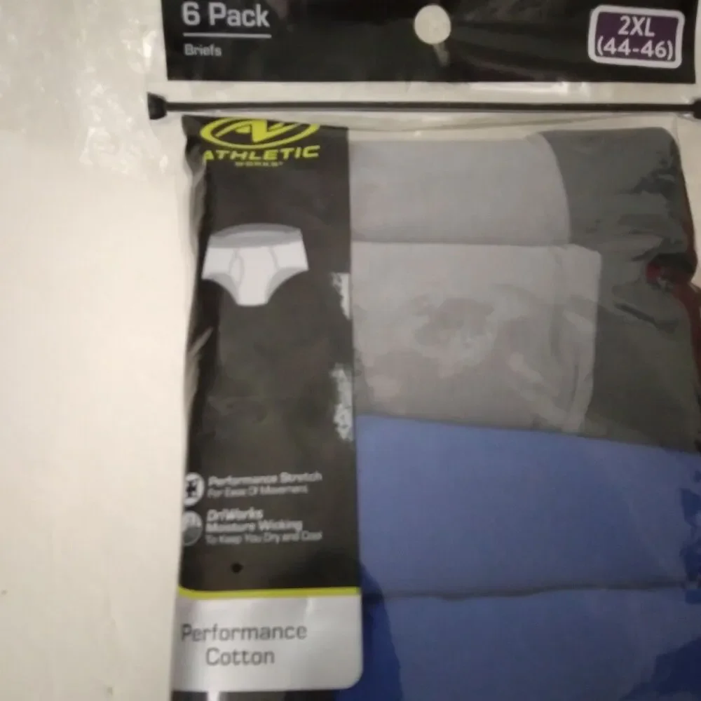 Mens Underwear 2XL 44 46 Briefs 6 pk Stretch Drawers Underpants Comfortable New